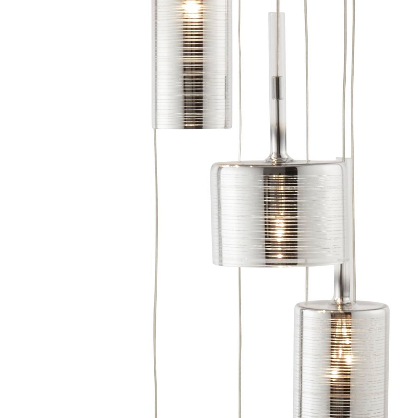 Glass Shade Multi Drop Pendant Light