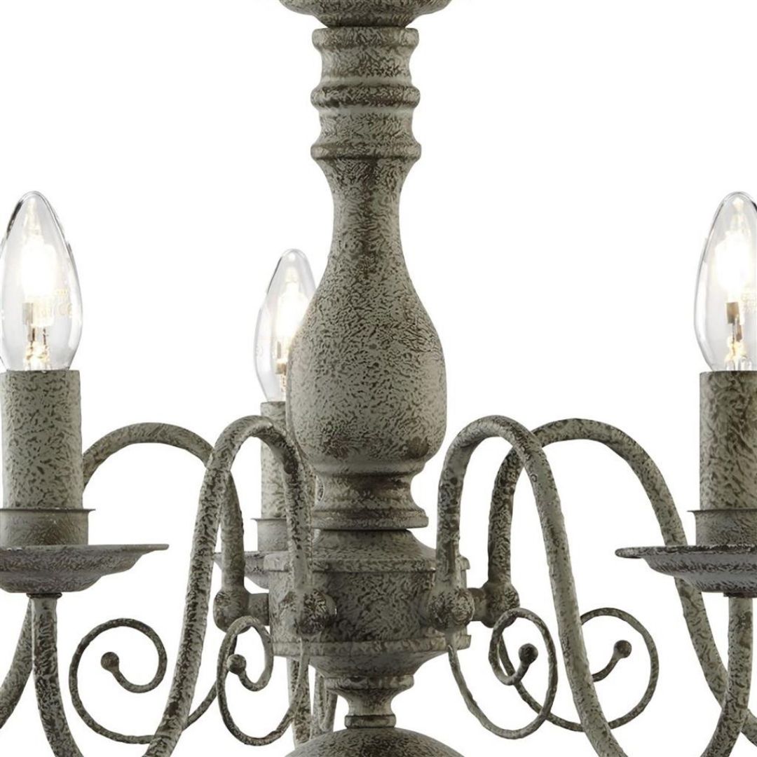 Greythorne 5 Light Grey Chandelier Ceiling Pendant