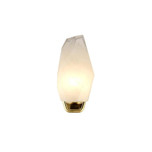 Rocky Satin Brass & Glass Wall Light