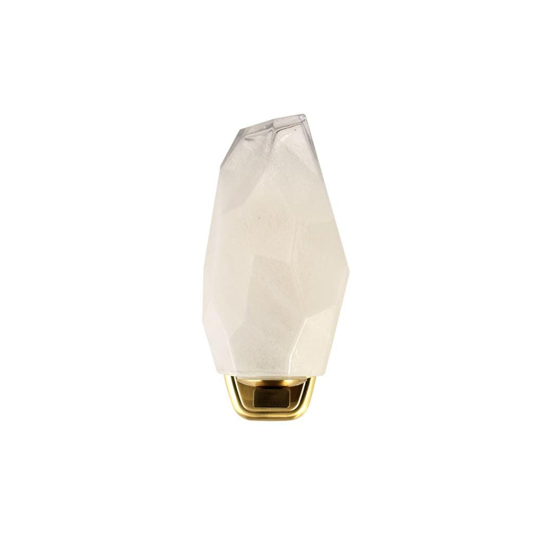 Rocky Satin Brass & Glass Wall Light