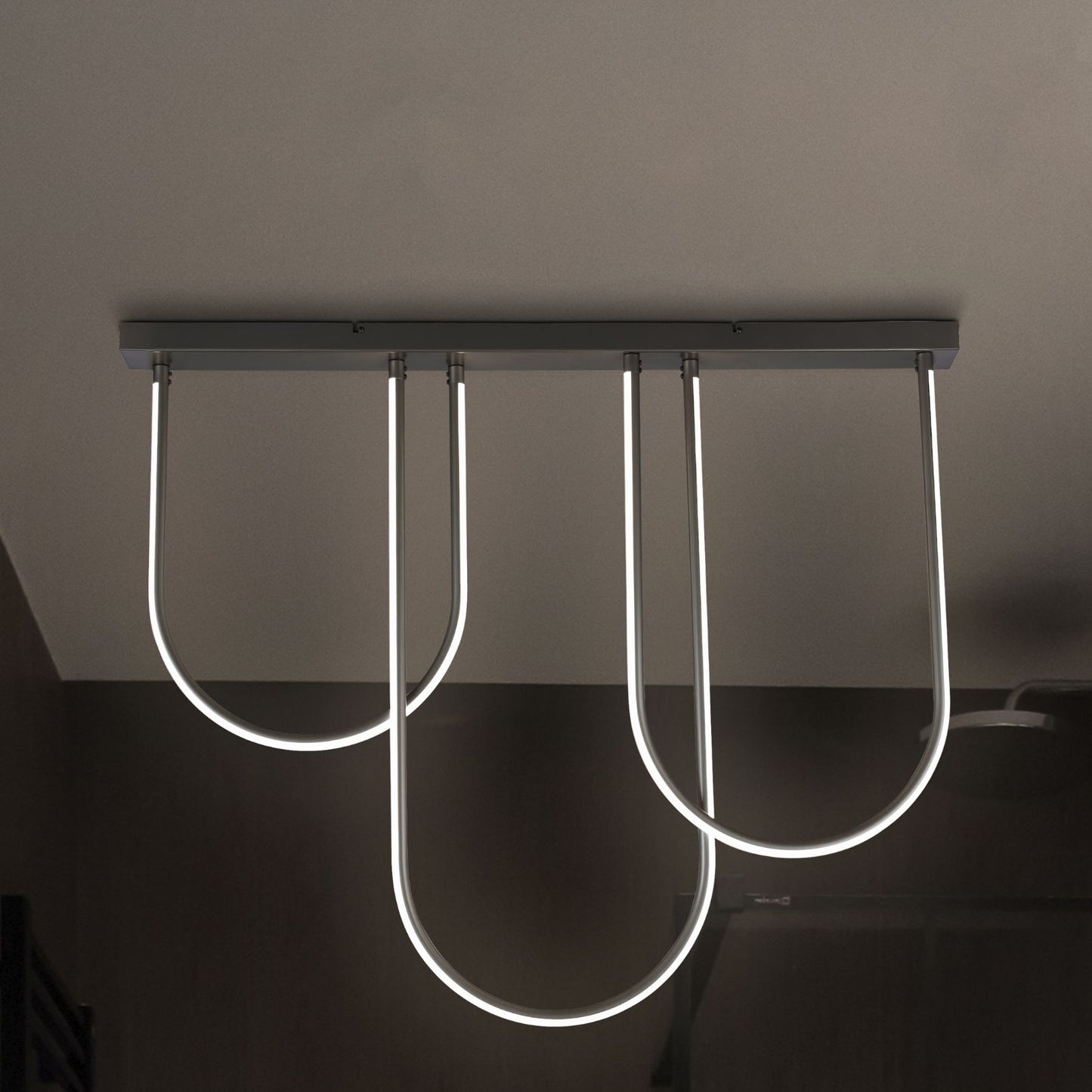 Chime Matte Black LED Ceiling Pendant Bar