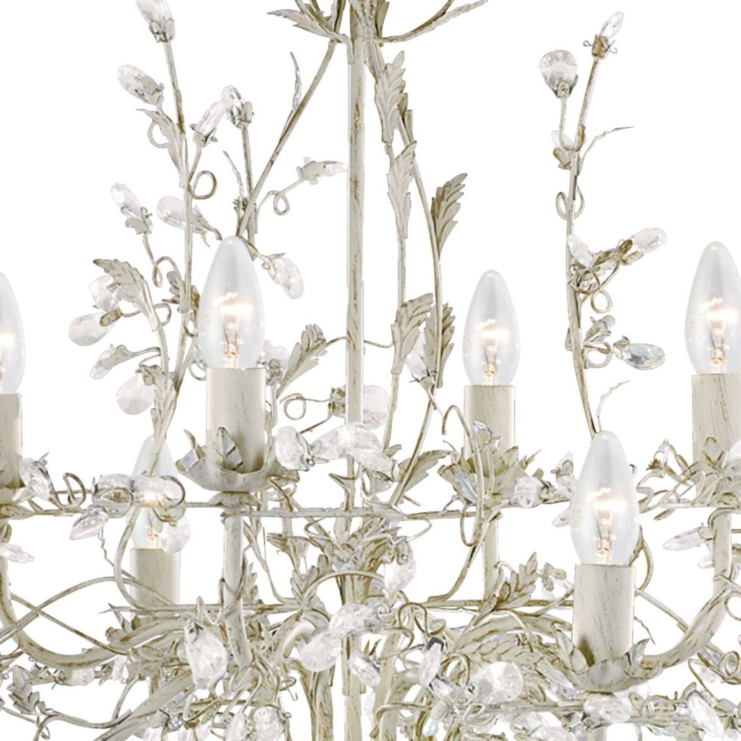 Alamandite 8 Light Cream Chandelier Ceiling Light