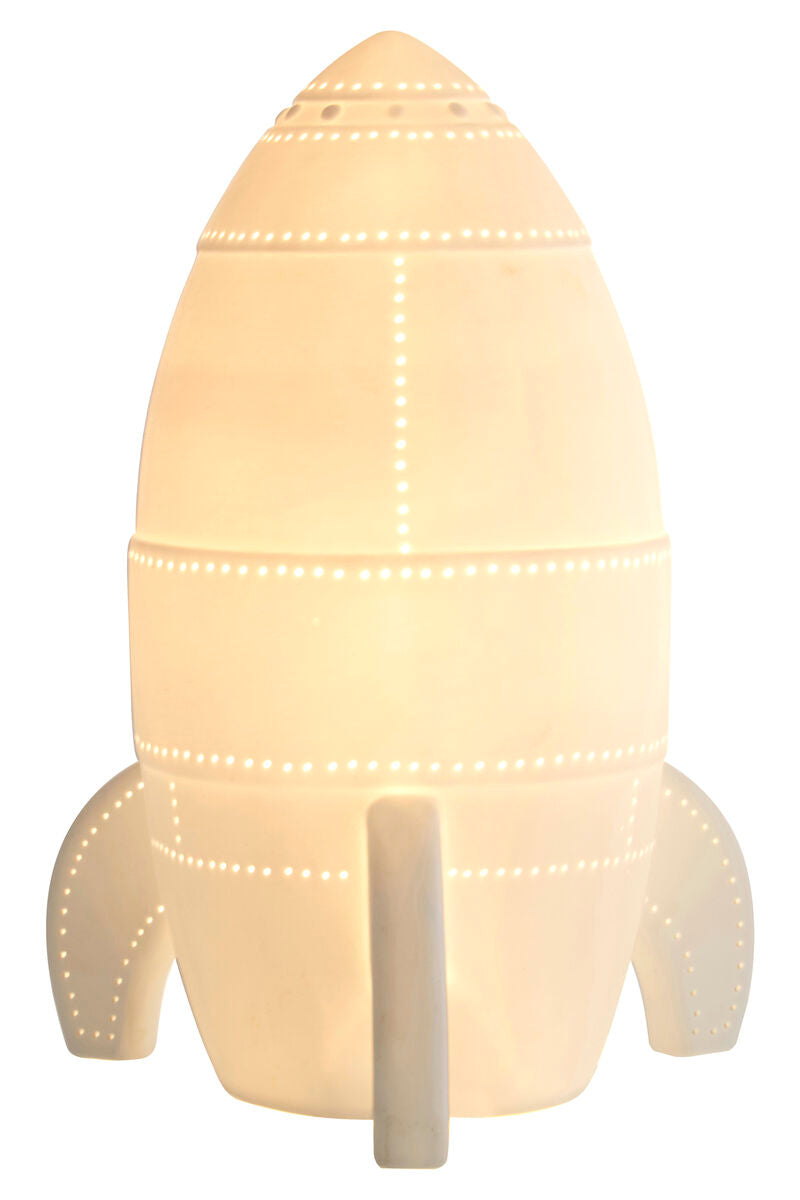 Kids Rocket Ceramic Night Light