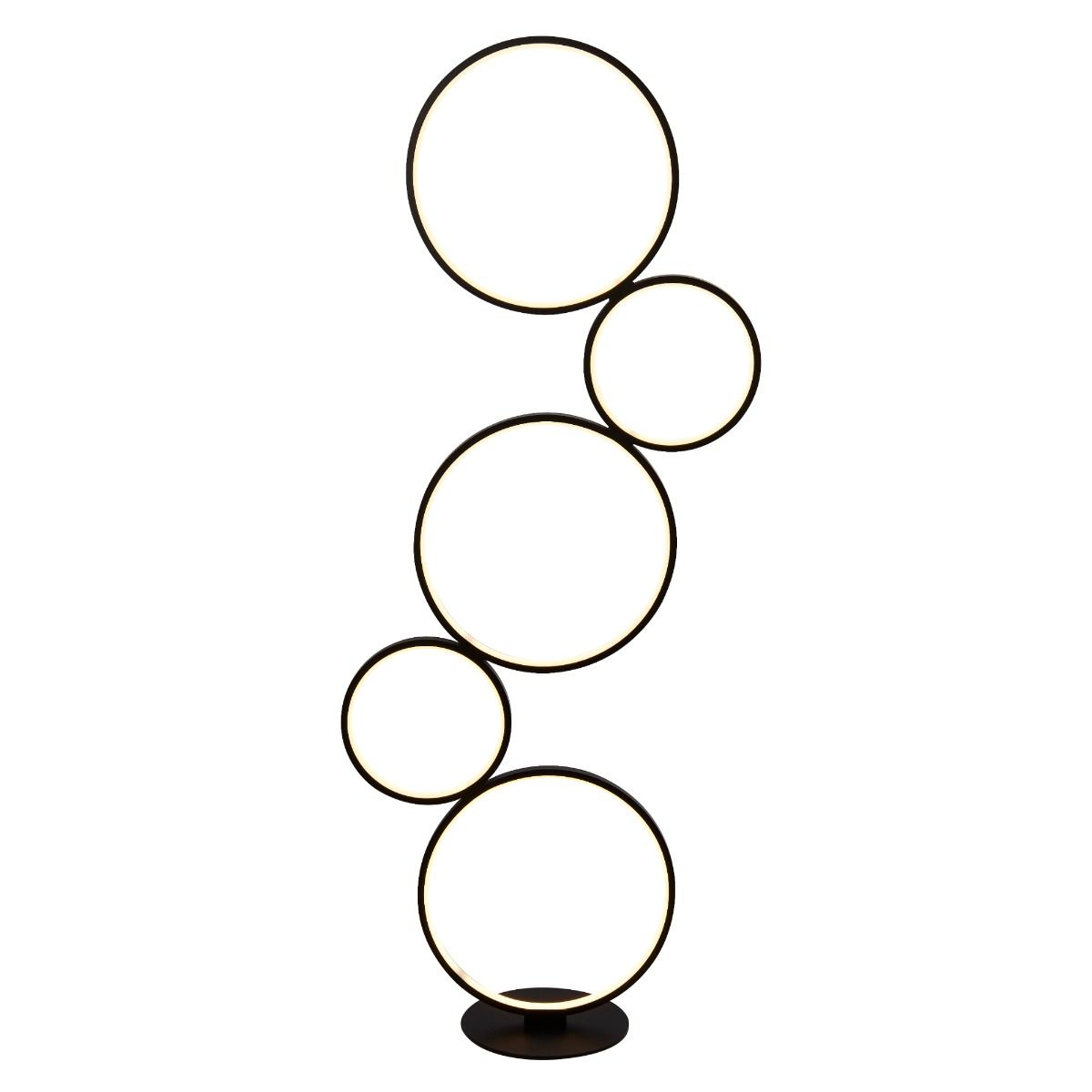 Cirque 5 Light LED Black Floor Lamp