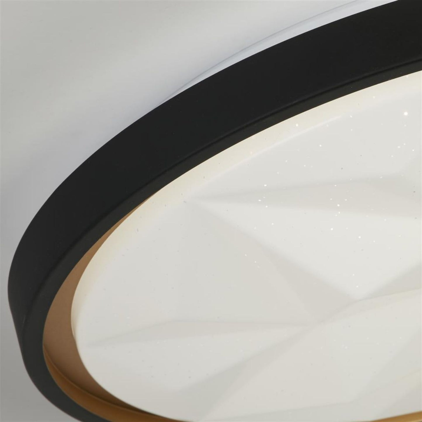 Satellite Black & White LED Flush Ceiling Light