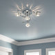Sierra 4 Light Chrome Semi Flush Ceiling Light
