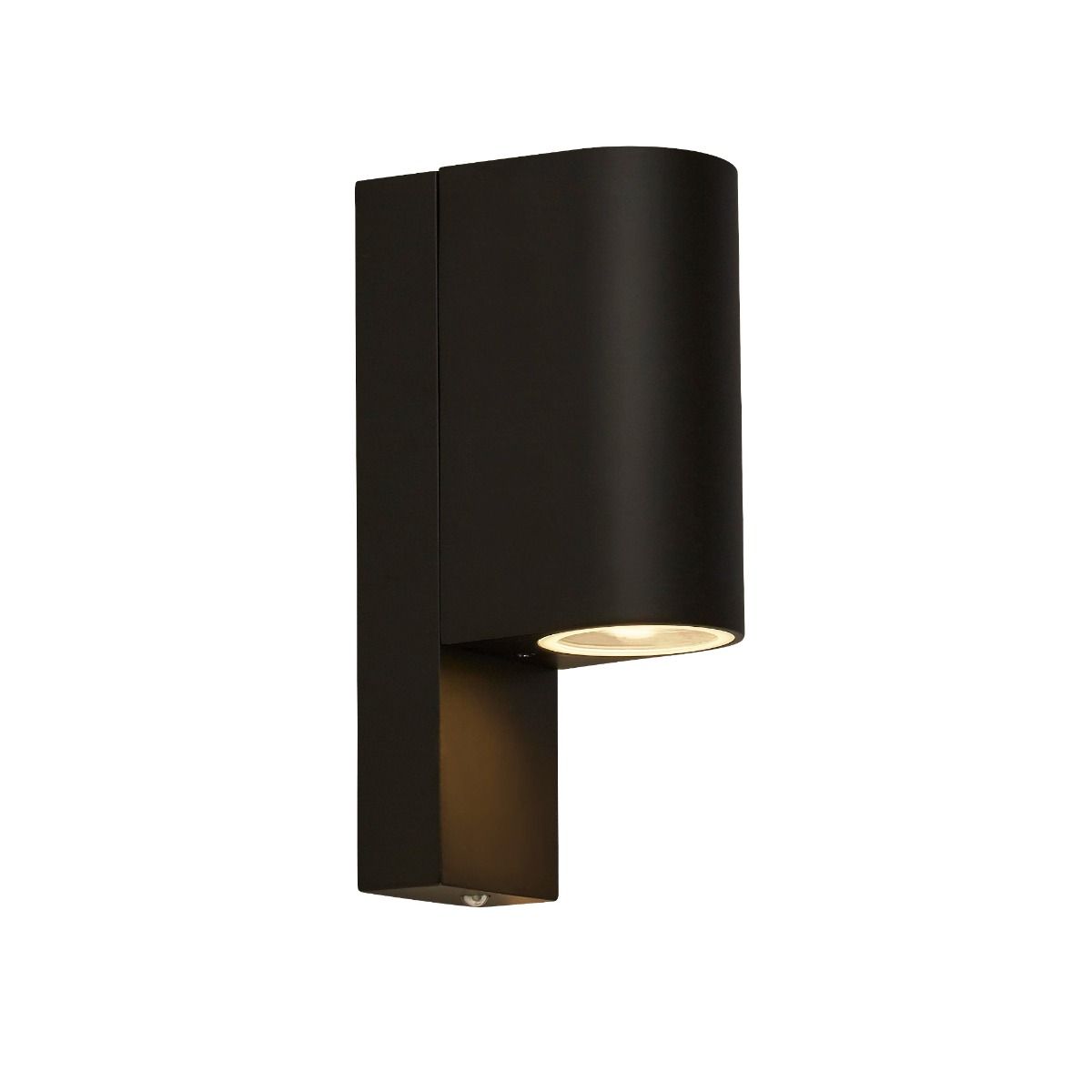 Dusk Till Dawn 2 Light Black IP44 Wall Light