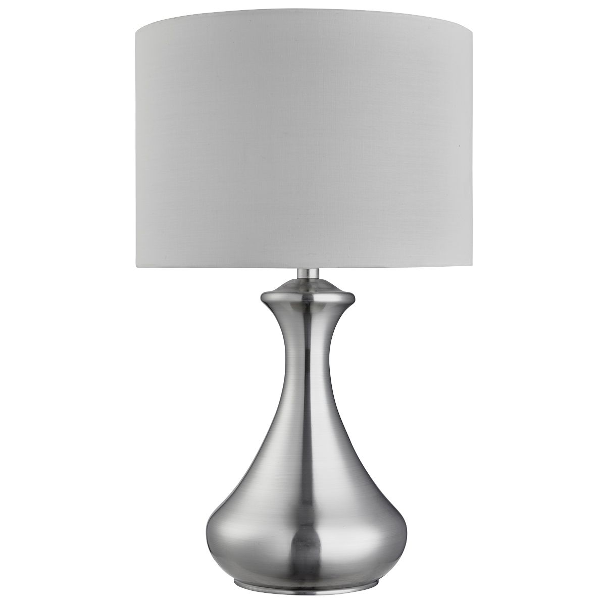 Touch Silver Glass Table Lamp