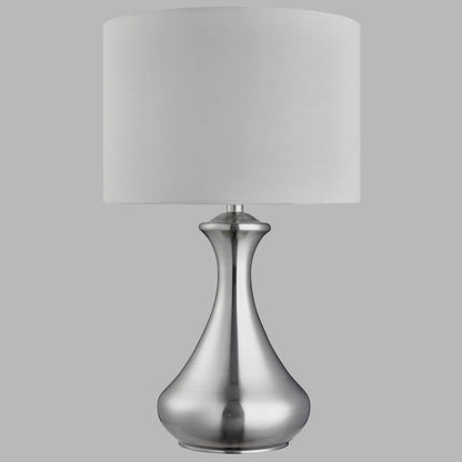 Touch Silver Glass Table Lamp