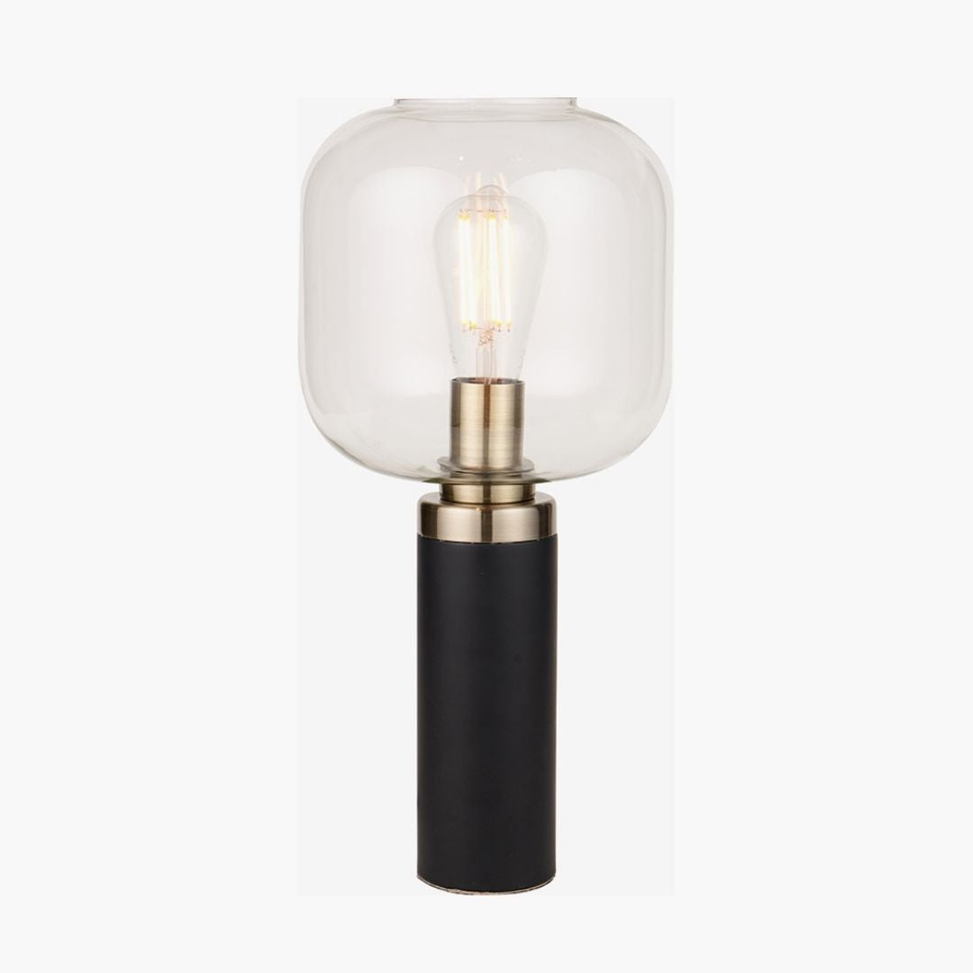 Florence Black & Glass Table Lamp