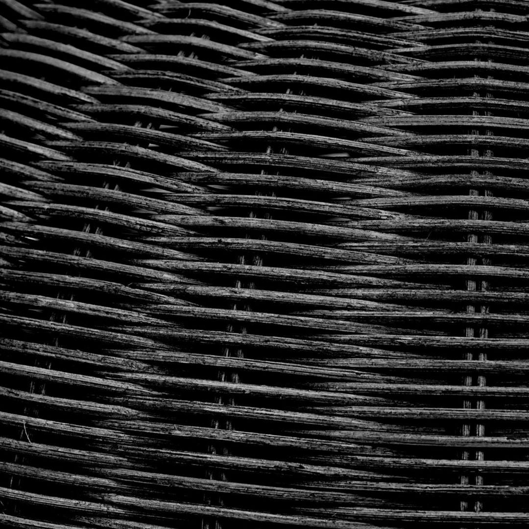 Allona Black Rattan Round Table Lamp