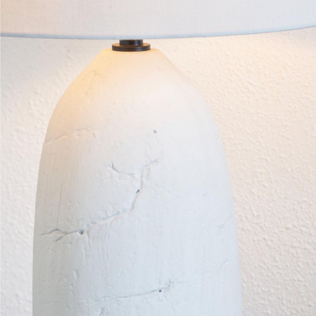 Erika White Ceramic Table Lamp