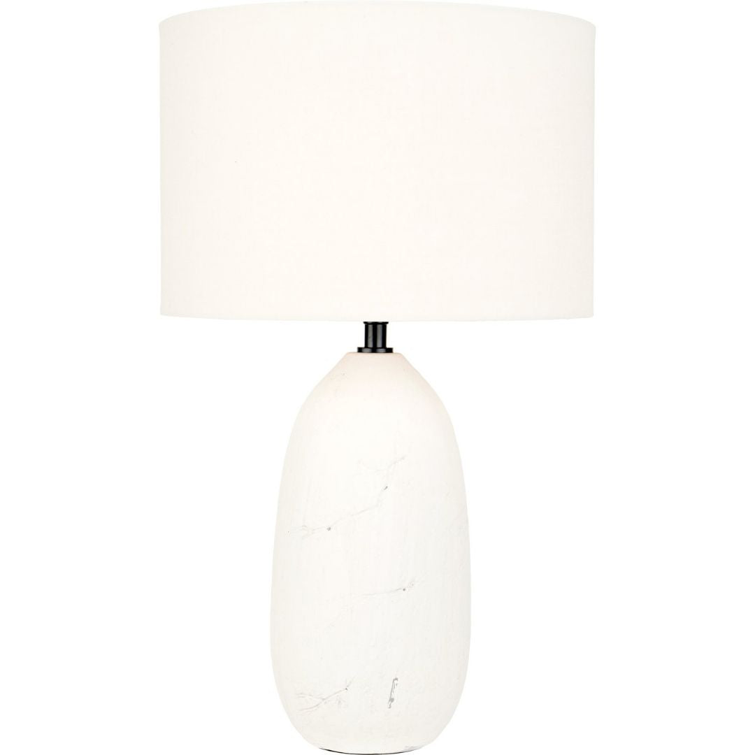 Erika White Ceramic Table Lamp