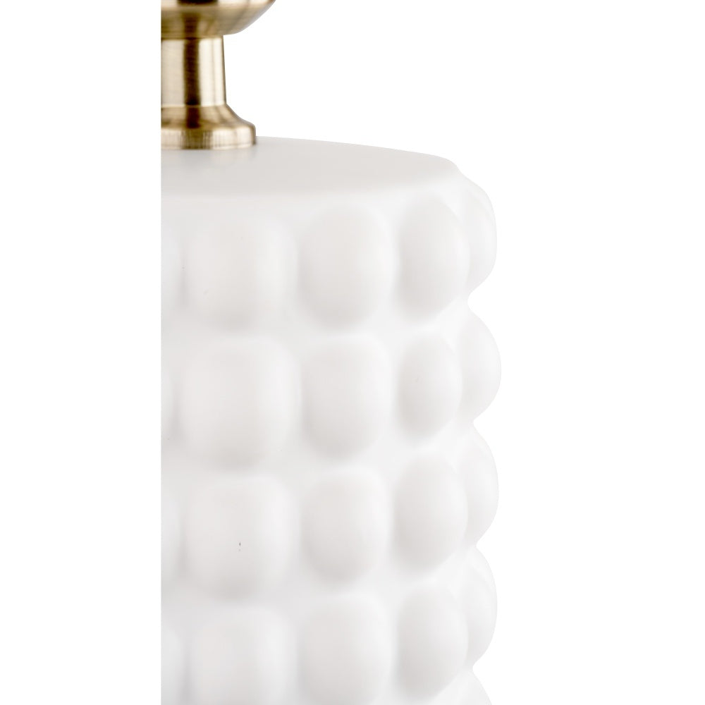 Sohan White and Black bobbled Table Lamp
