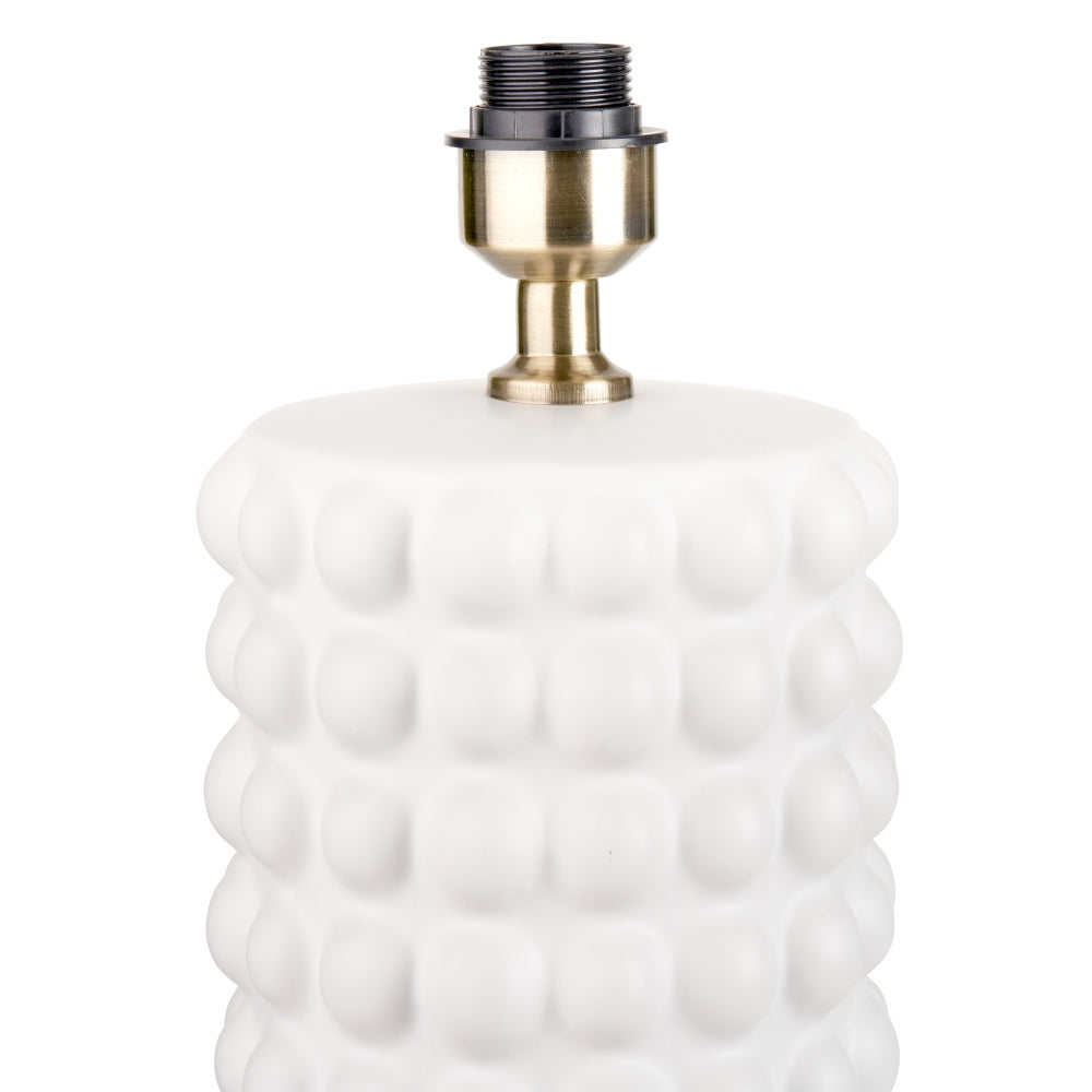 Sohan White and Black bobbled Table Lamp