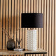 Sohan White and Black bobbled Table Lamp