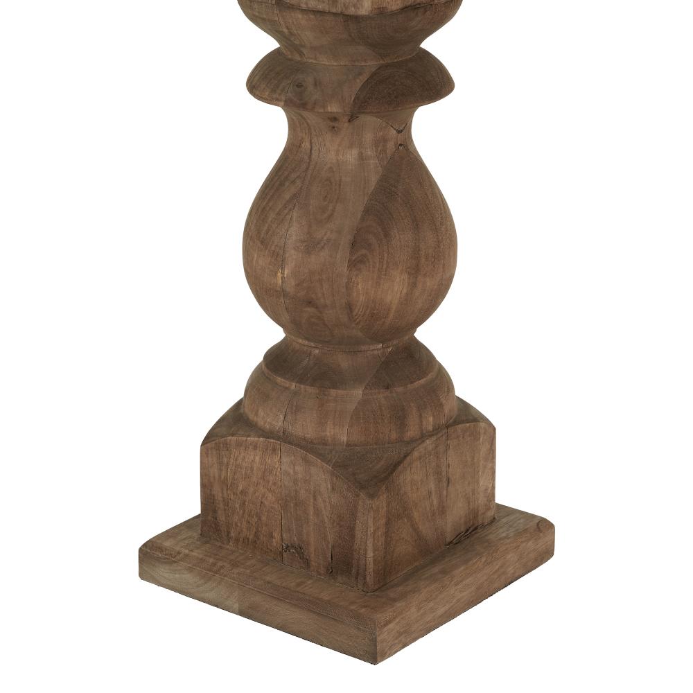Kavya Antique Brown Wood Table Lamp