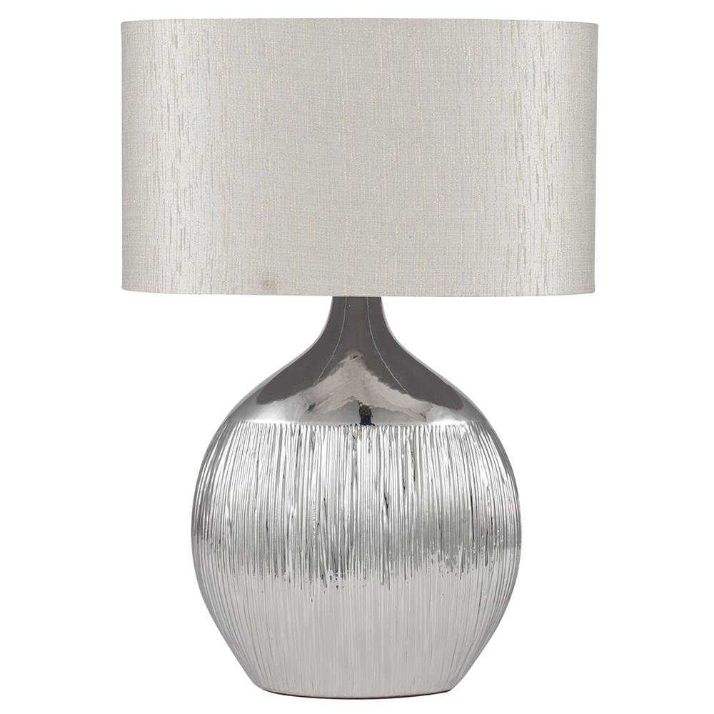 Gemini 44cm Table Lamp Silver