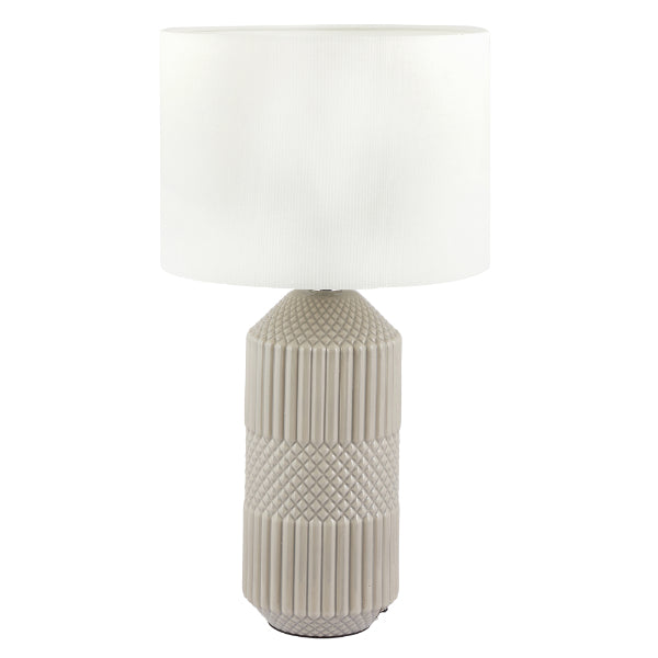 Meribel Tall Grey Table Lamp
