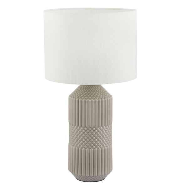 Meribel Tall Grey Table Lamp