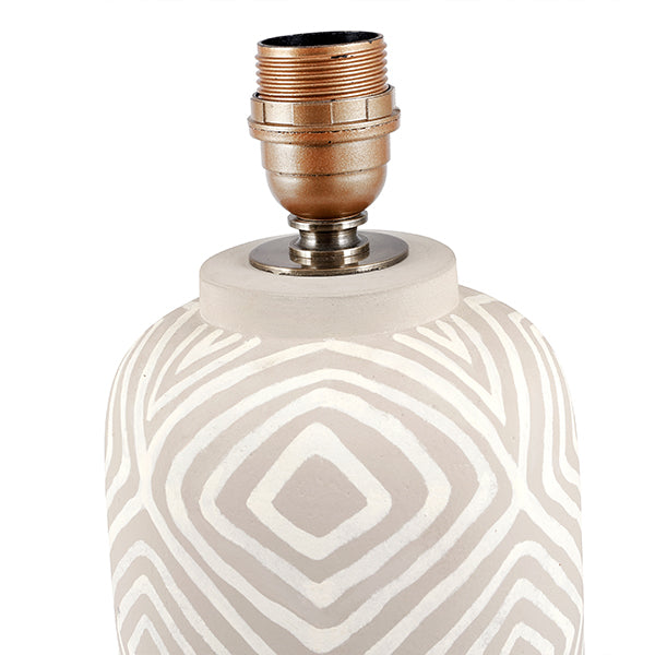 Margot Grey & Taupe Ceramic Table Lamp