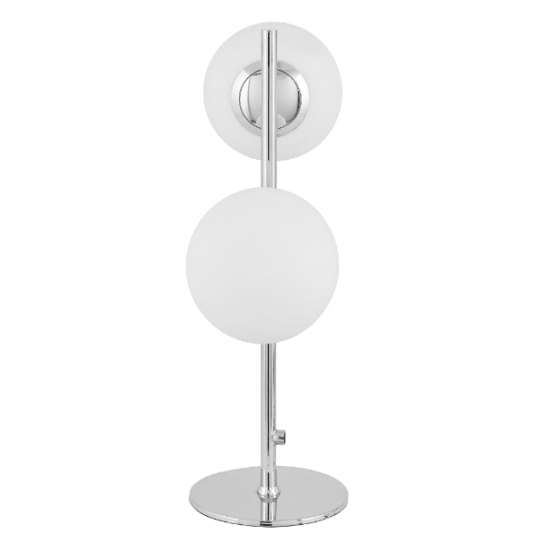 Asterope Opal & Polished Chrome Table Lamp