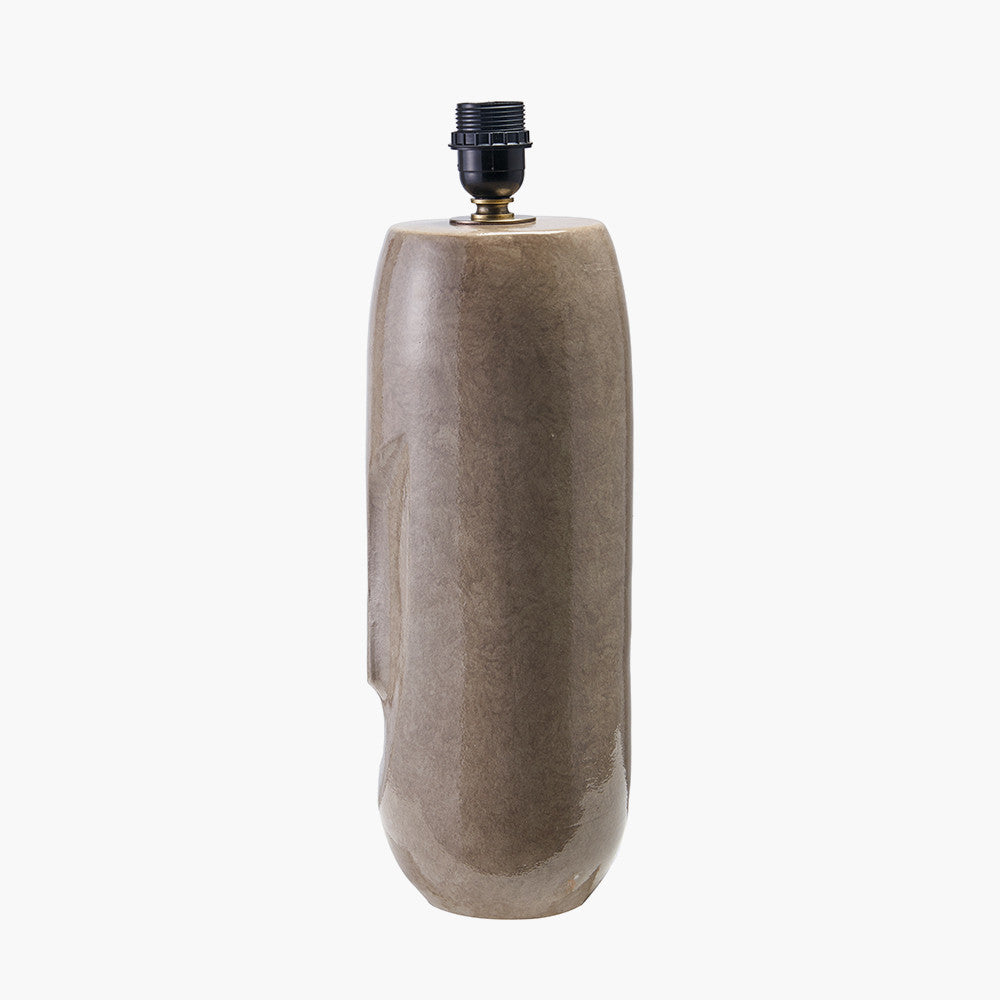 Visage Grey Face Design Tall Stoneware Table Lamp