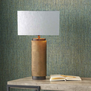 Aurelio Antique Brass & Ivory Table Lamp