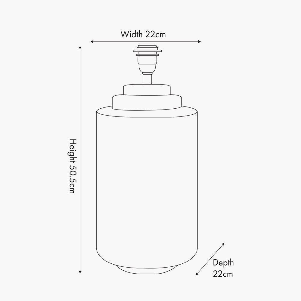 Zuri Large Silver Metal Pot Table Lamp