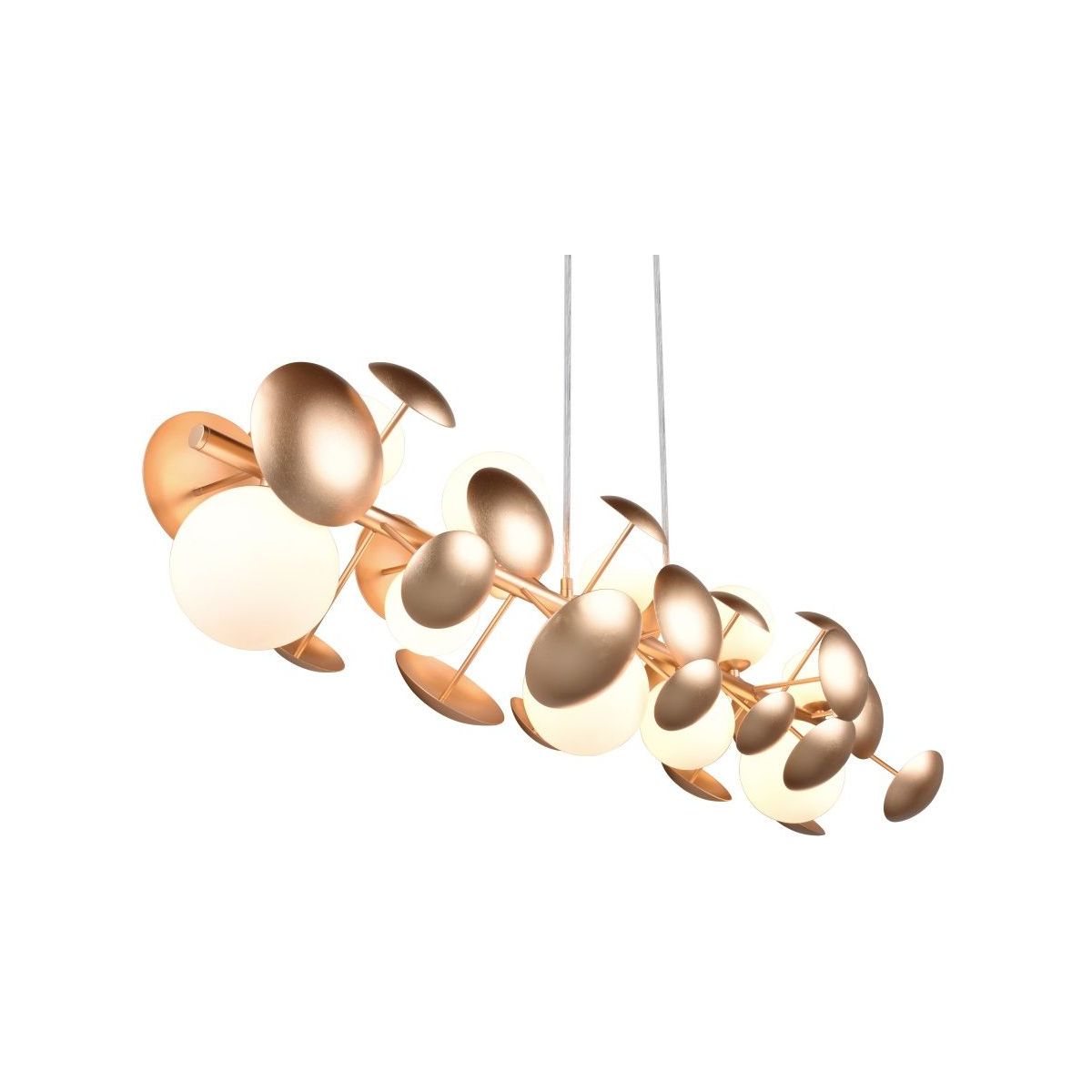 Bubble 10 Light Gold Ceiling Pendant