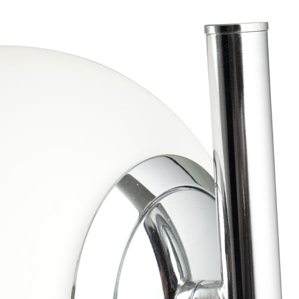 Asterope Opal & Polished Chrome Floor Lamp