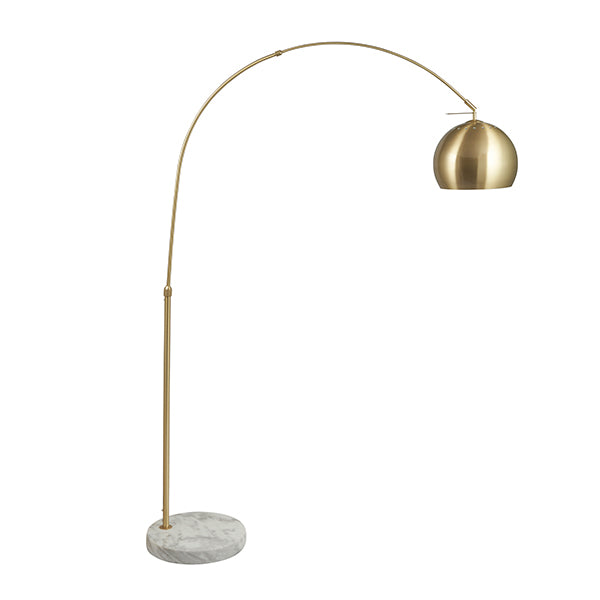 Feliciani Brushed Brass & Marble Floor Lamp
