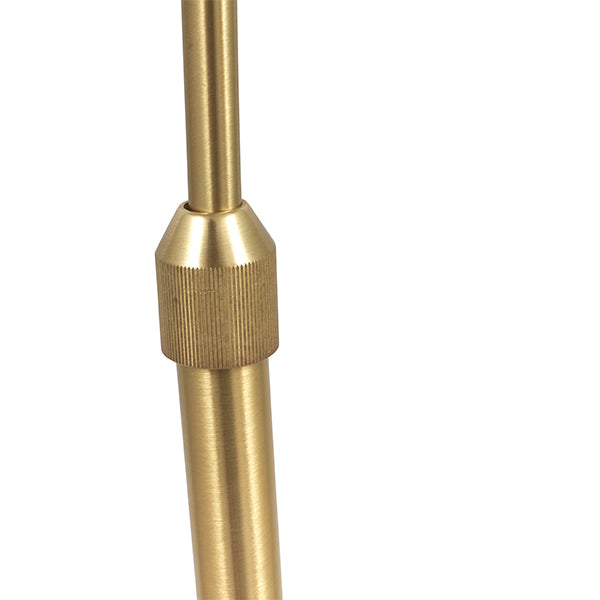 Feliciani Brushed Brass & Marble Floor Lamp
