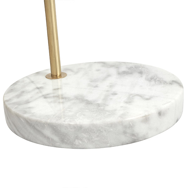Feliciani Brushed Brass & Marble Floor Lamp