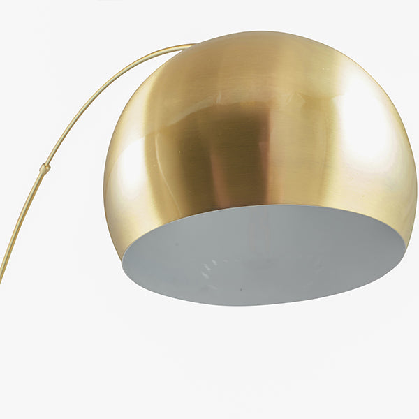 Feliciani Brushed Brass & Marble Floor Lamp