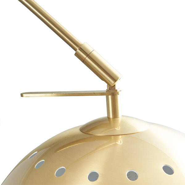 Feliciani Brushed Brass & Marble Floor Lamp