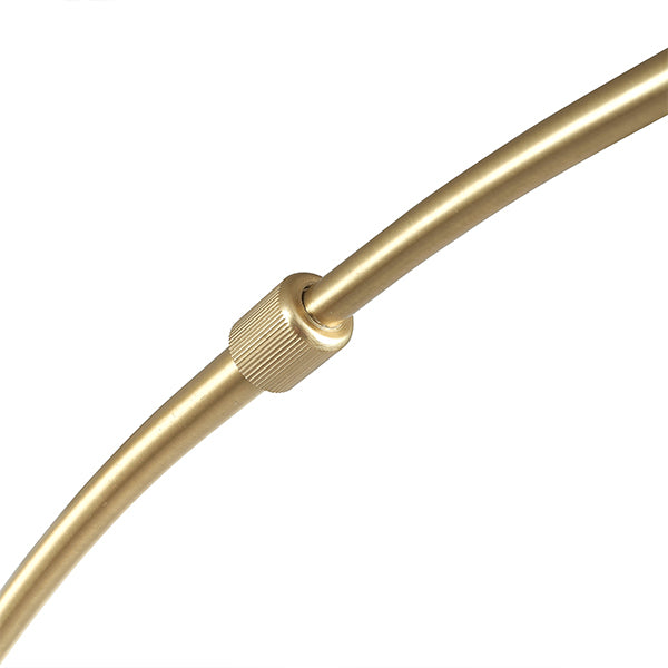 Feliciani Brushed Brass & Marble Floor Lamp