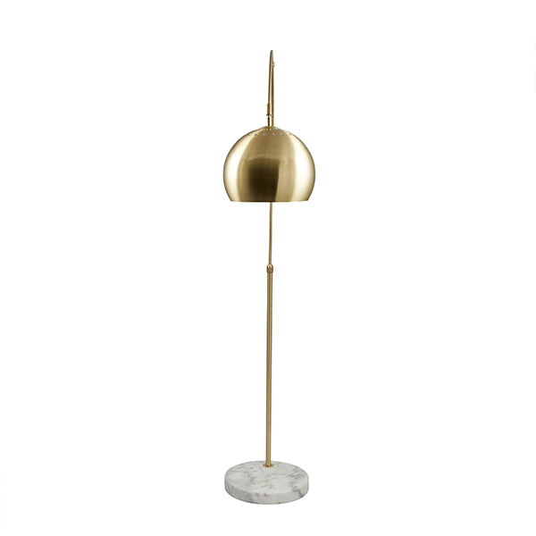Feliciani Brushed Brass & Marble Floor Lamp