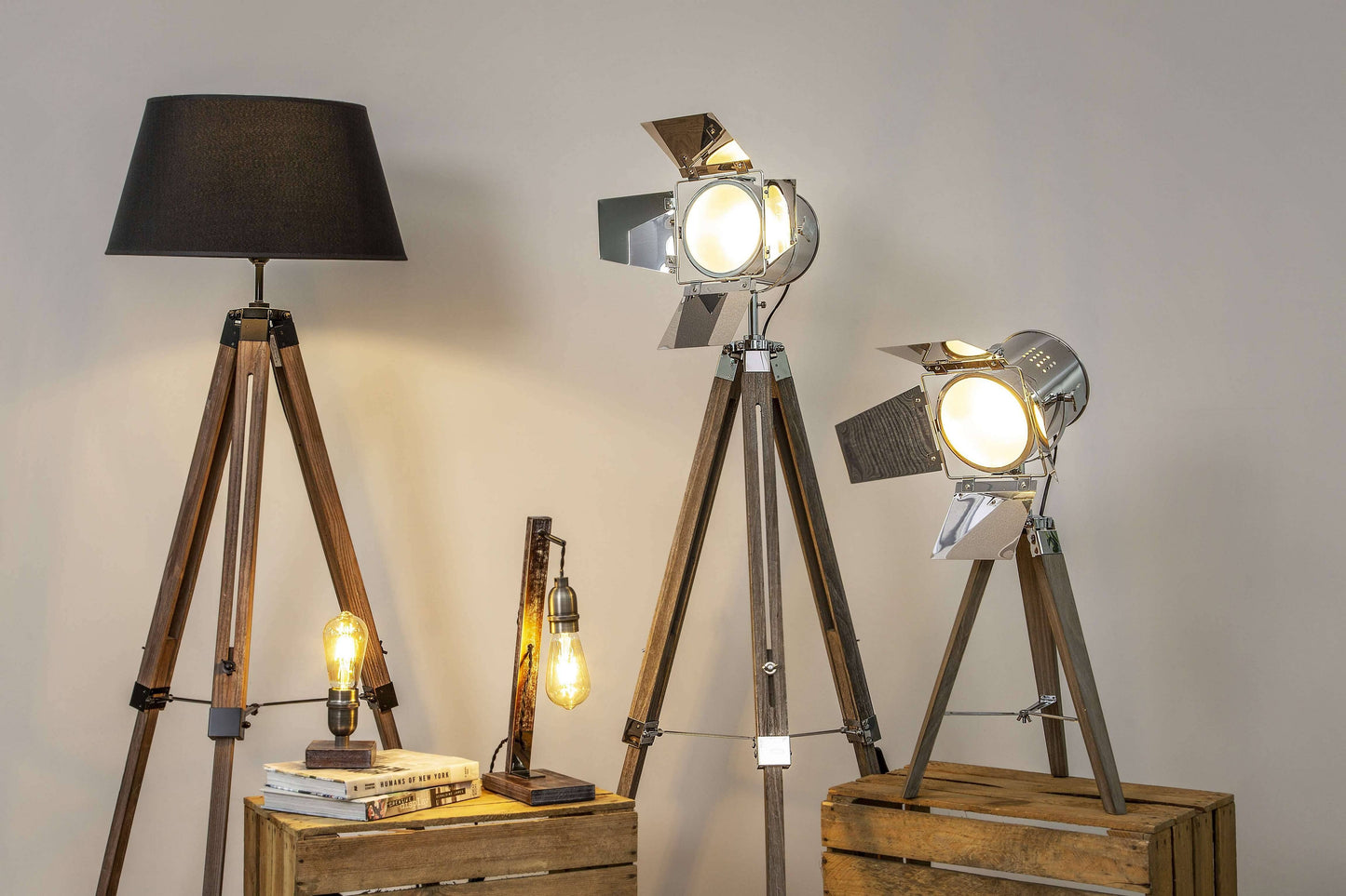 Hereford Tripod Floor Lamp Polished Chrome