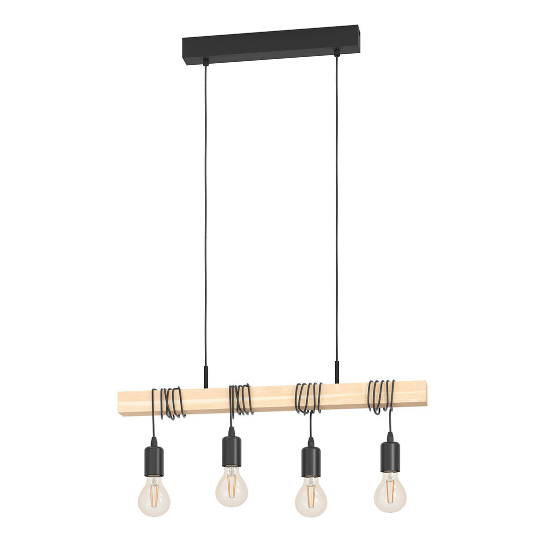 Townshend 4 Light Wooden Ceiling Light