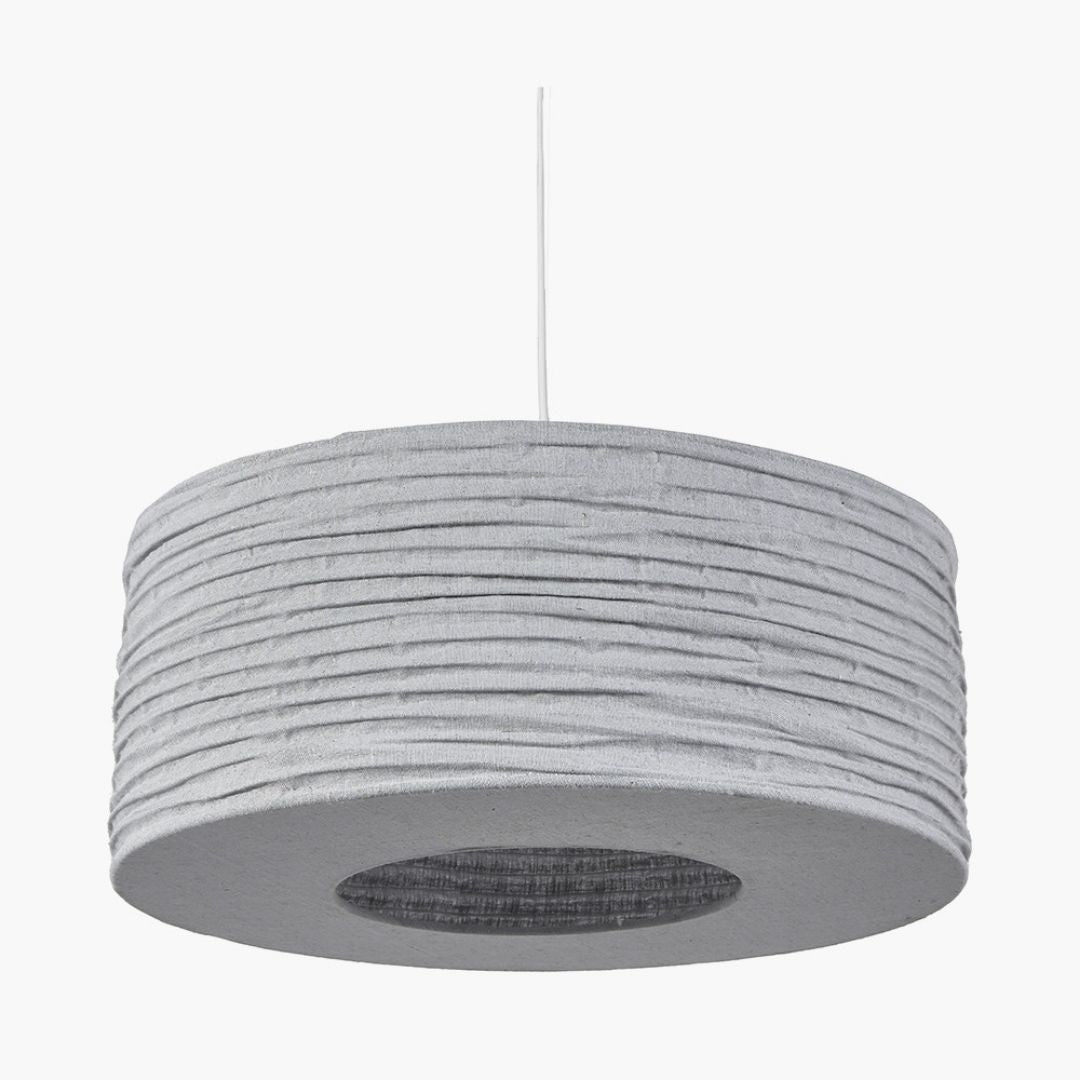 Patpong 50cm Grey Jute Easy Fit Pendant Shade