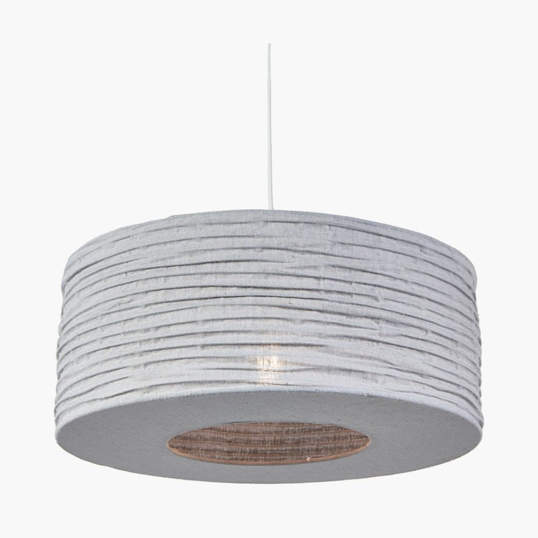 Patpong 50cm Grey Jute Easy Fit Pendant Shade