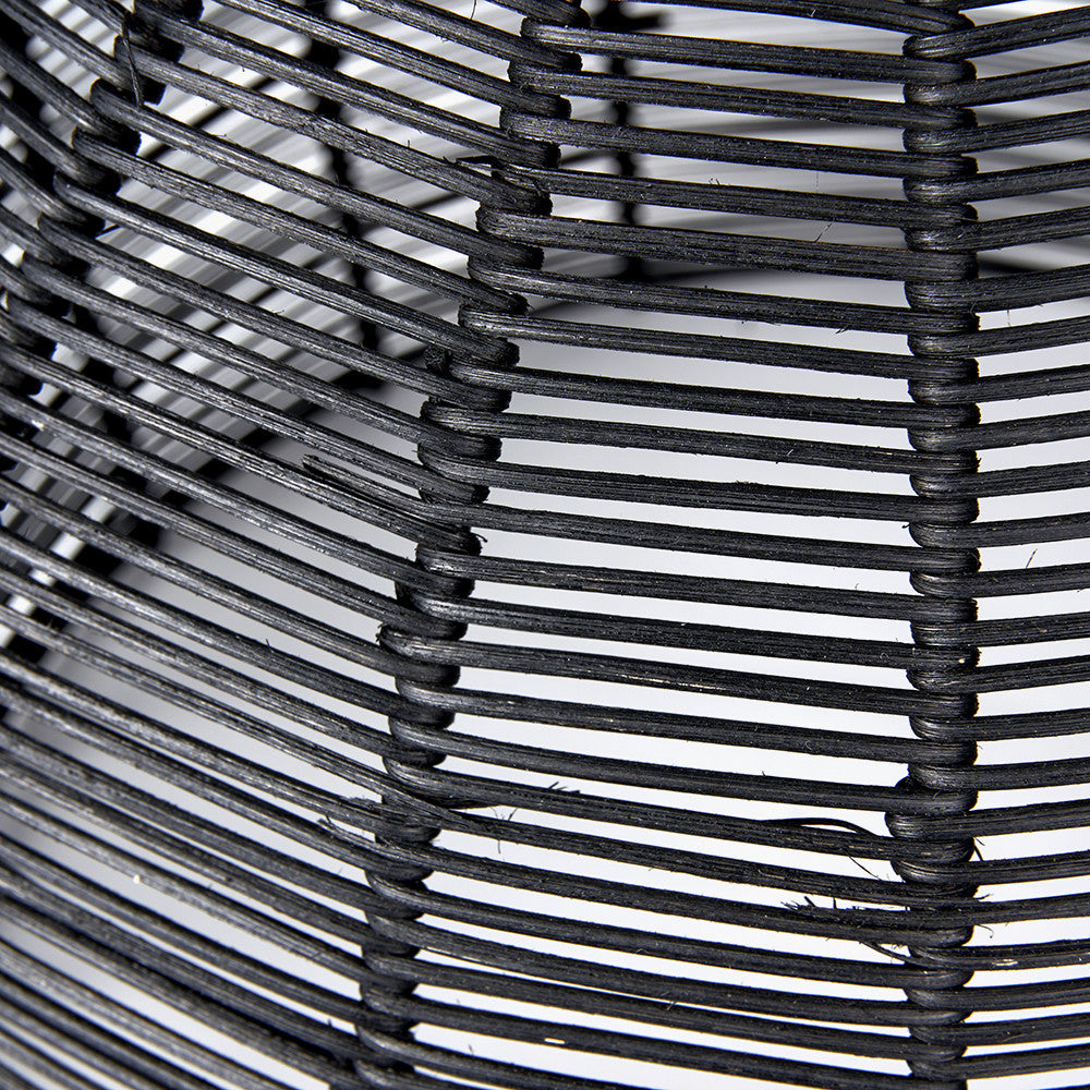 Casewell Black Rattan Coche Pendant Ceiling Light