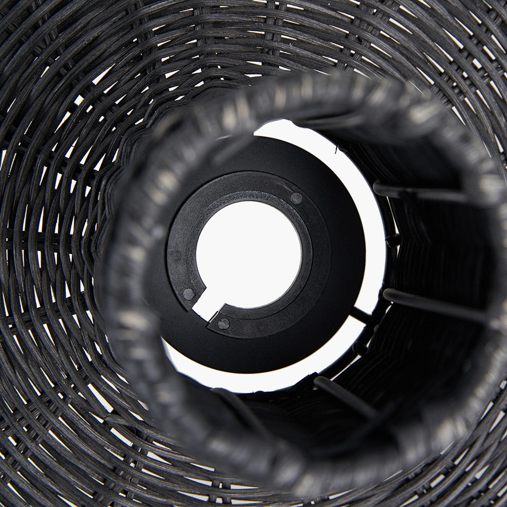 Casewell Black Rattan Dome Pendant Ceiling Light