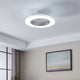 Lovisca White & Silver LED Ceiling Fan Light
