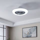 Sayulita White & Grey LED Ceiling Fan Light Large