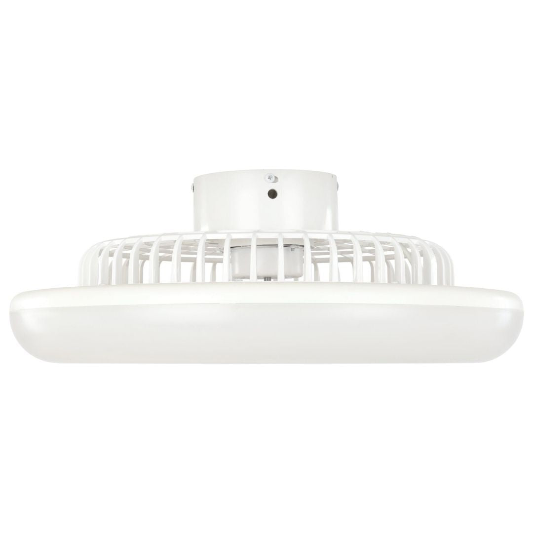 Sayulita White & Grey LED Ceiling Fan Light Large