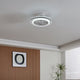 Almeria White & Black LED Ceiling Fan Light