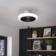 Sayulita White & Black LED Ceiling Fan Light