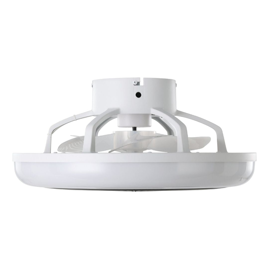 Sayulita White & Black LED Ceiling Fan Light